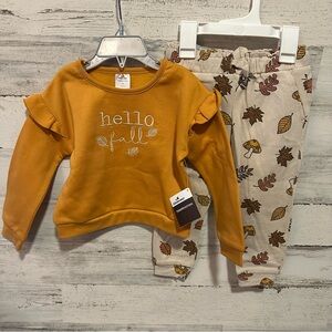 Toddler Girl Fall Outfit Size 2T NEW